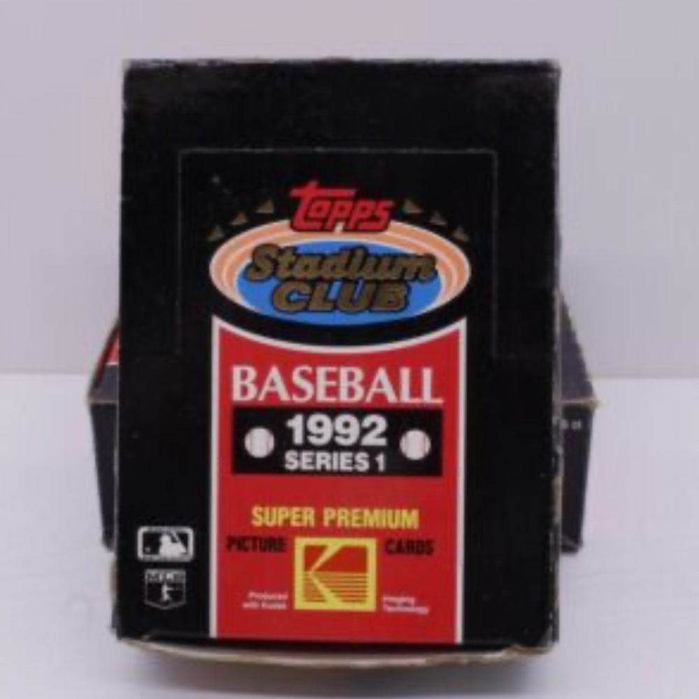 MLB 1992 TOPPS Stadium Club baseball wax box